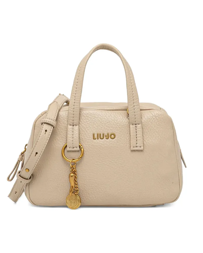 Liu Jo top-handle charm-detail satchel - Nude Nude