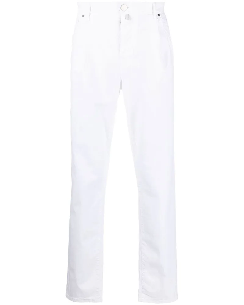 Incotex Bundfaltenhose mit geradem Bein - Weiß Weiß