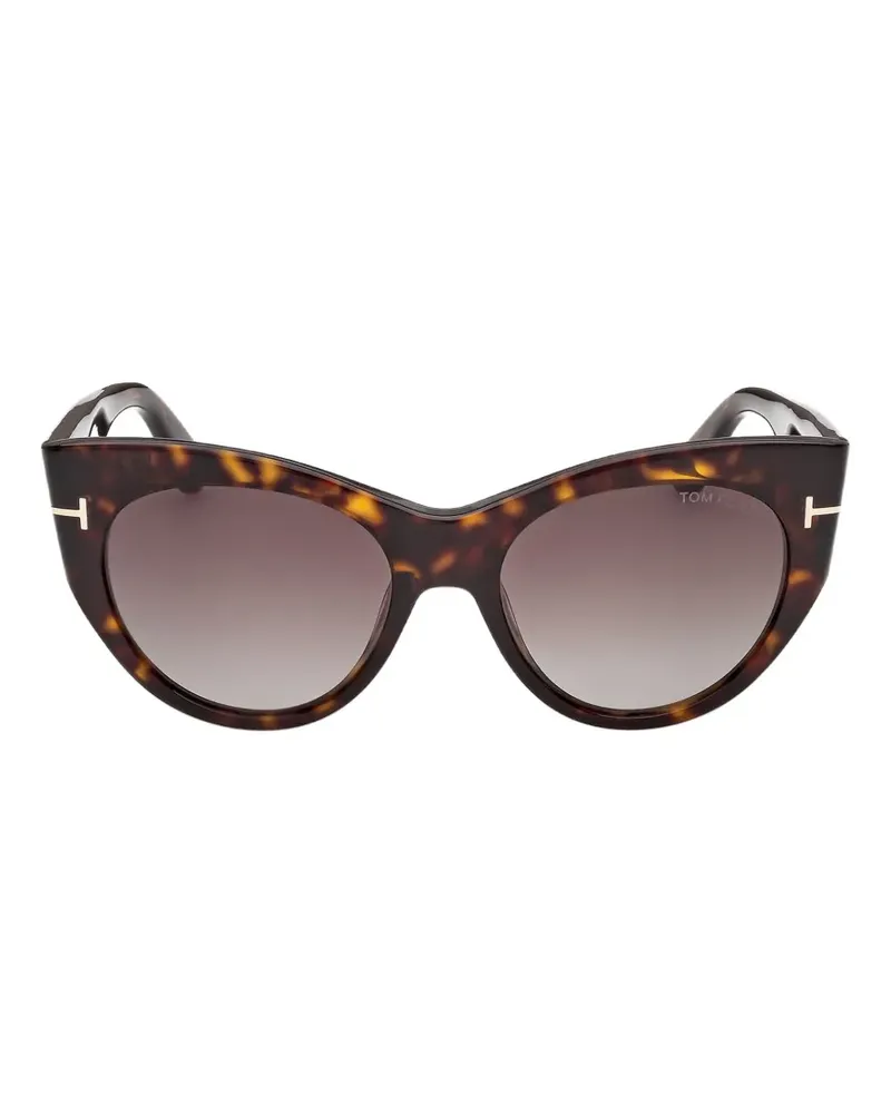Tom Ford Cat-Eye-Sonnenbrille - Braun Braun