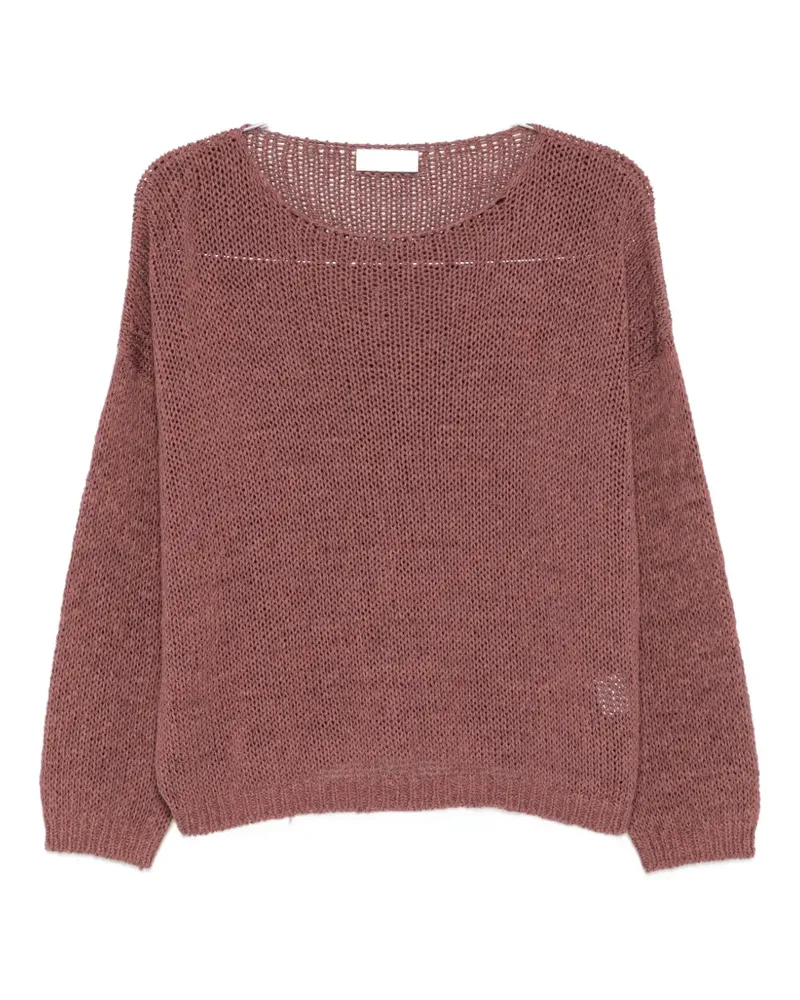 Roberto Collina open-knit sweater - Rosa Rosa