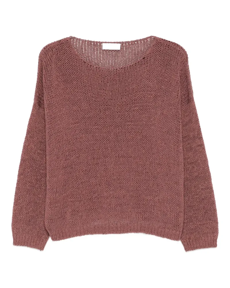 Roberto Collina open-knit sweater - Rosa Rosa
