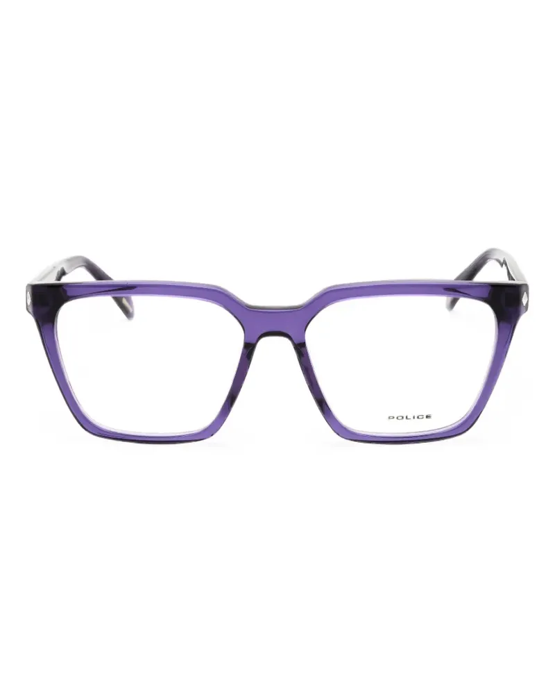 Police rectangle-frame glasses - Violett Violett