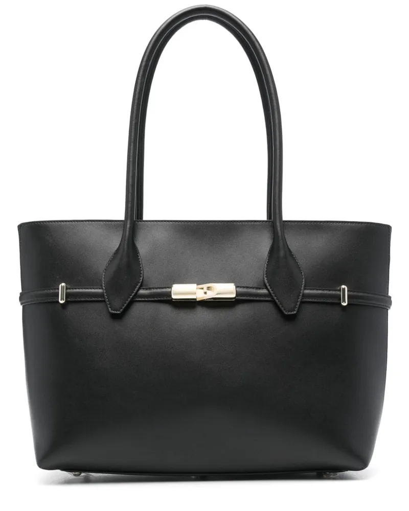 Furla Handtasche mit Logo-Schnalle - Schwarz Schwarz