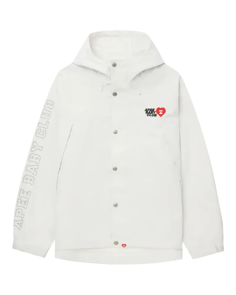 BAPE Kapuzenjacke mit Logo - Nude Nude