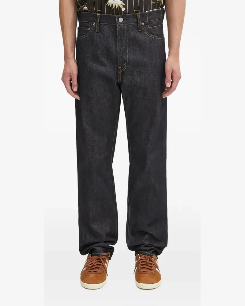 Visvim Jeans mit Kontrastnähten - Blau Blau