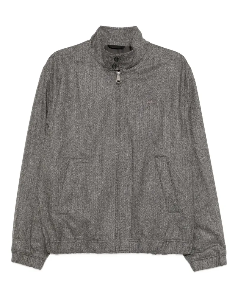 Lacoste Jacke mit Logo-Stickerei - Grau Grau
