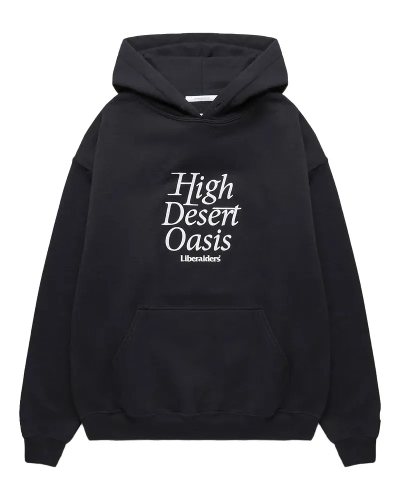 Liberaiders Hoodie mit Slogan-Print - Schwarz Schwarz