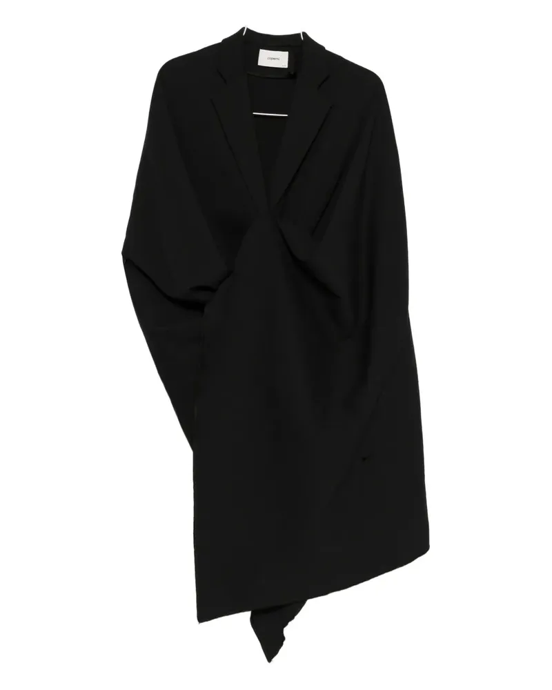 COPERNI Asymmetrischer Wickelmantel - Schwarz Schwarz