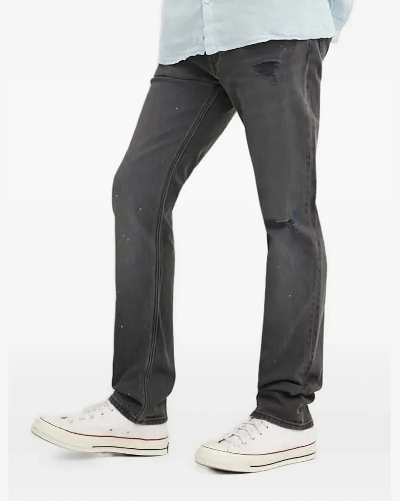HUGO BOSS Jeans im Distressed-Look - Grau Grau
