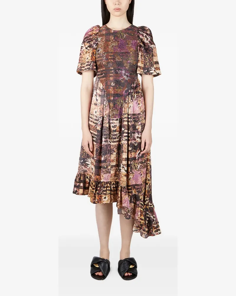 Collina Strada Asymmetrisches Midikleid - Violett Violett
