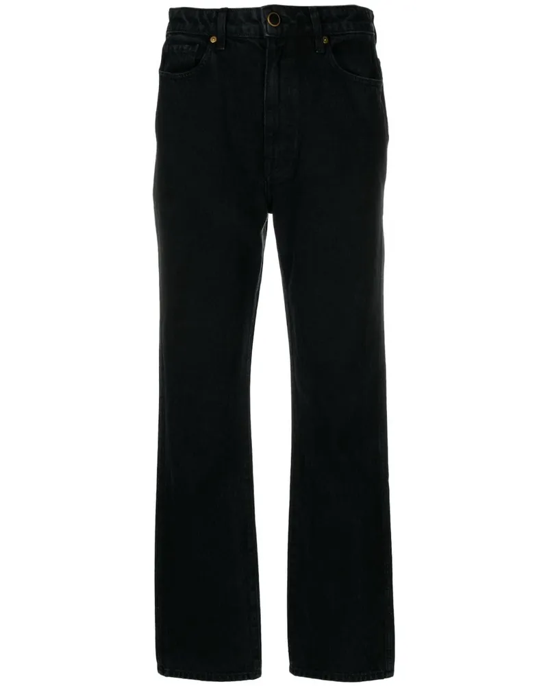 KHAITE Abigail Straight-Leg-Jeans - Schwarz Schwarz