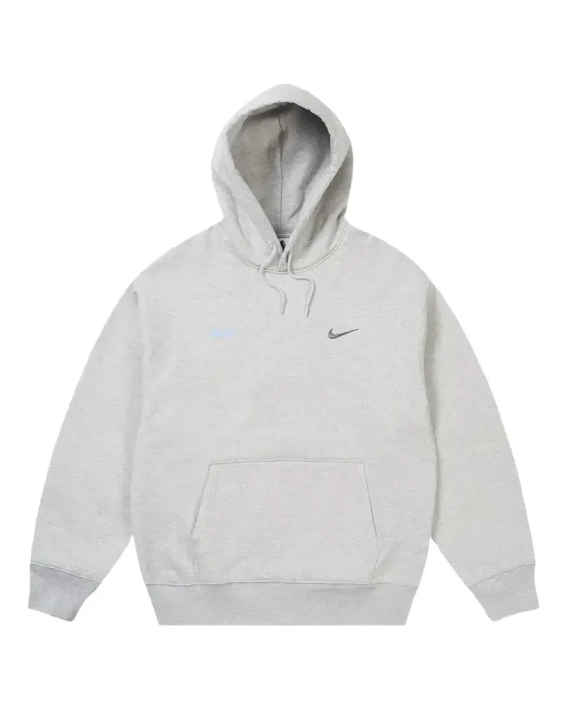 PALACE x Nike Swoosh long-sleeve hoodie - Grau Grau