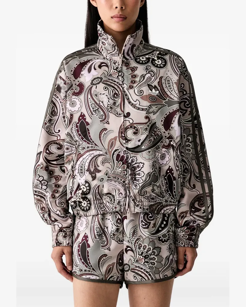 adidas Sportjacke mit Paisley-Print - Nude Nude