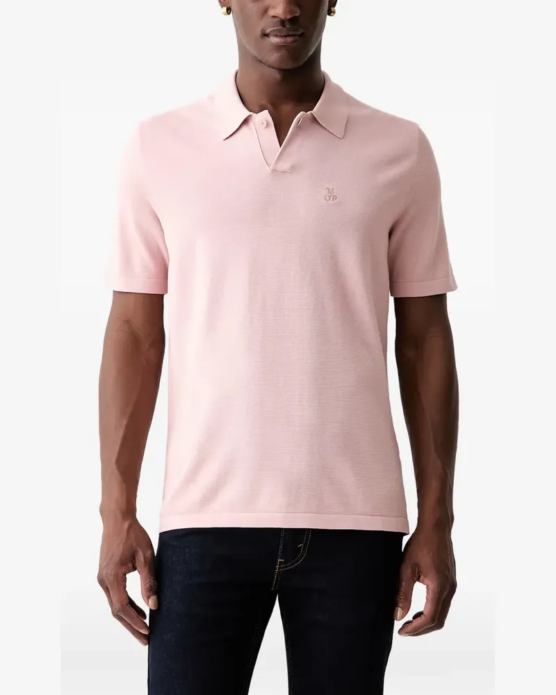 Marc O'Polo logo-embroidered polo shirt - Rosa Rosa