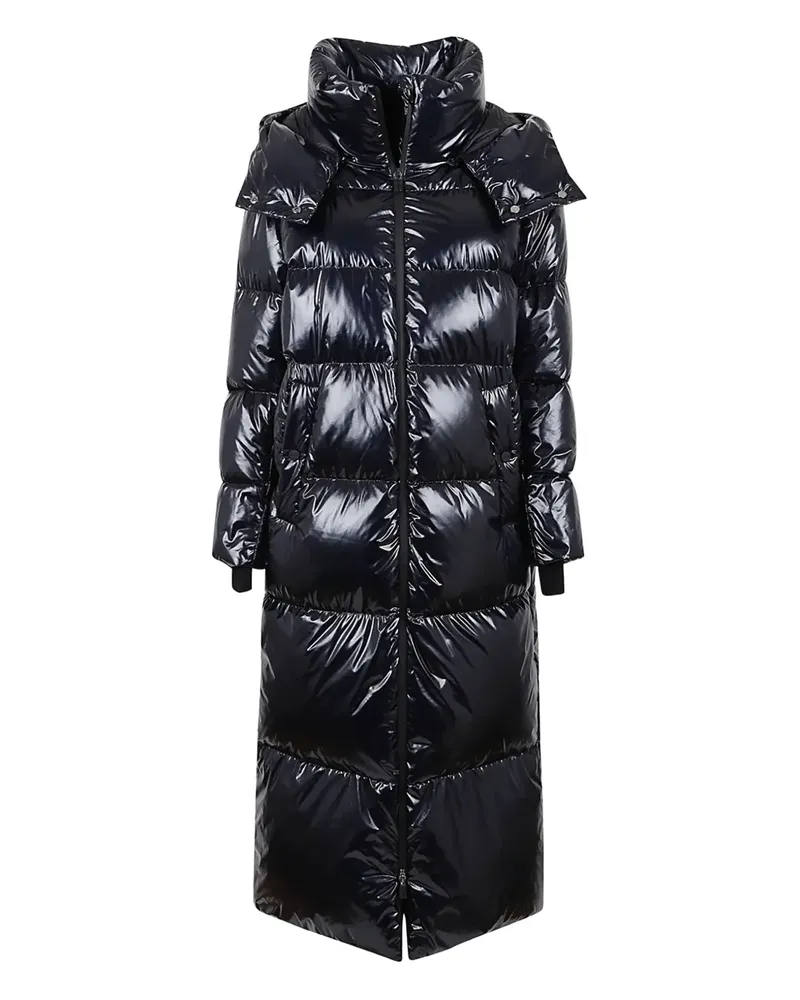 Herno Gefütterter Kapuzenmantel - Schwarz Schwarz