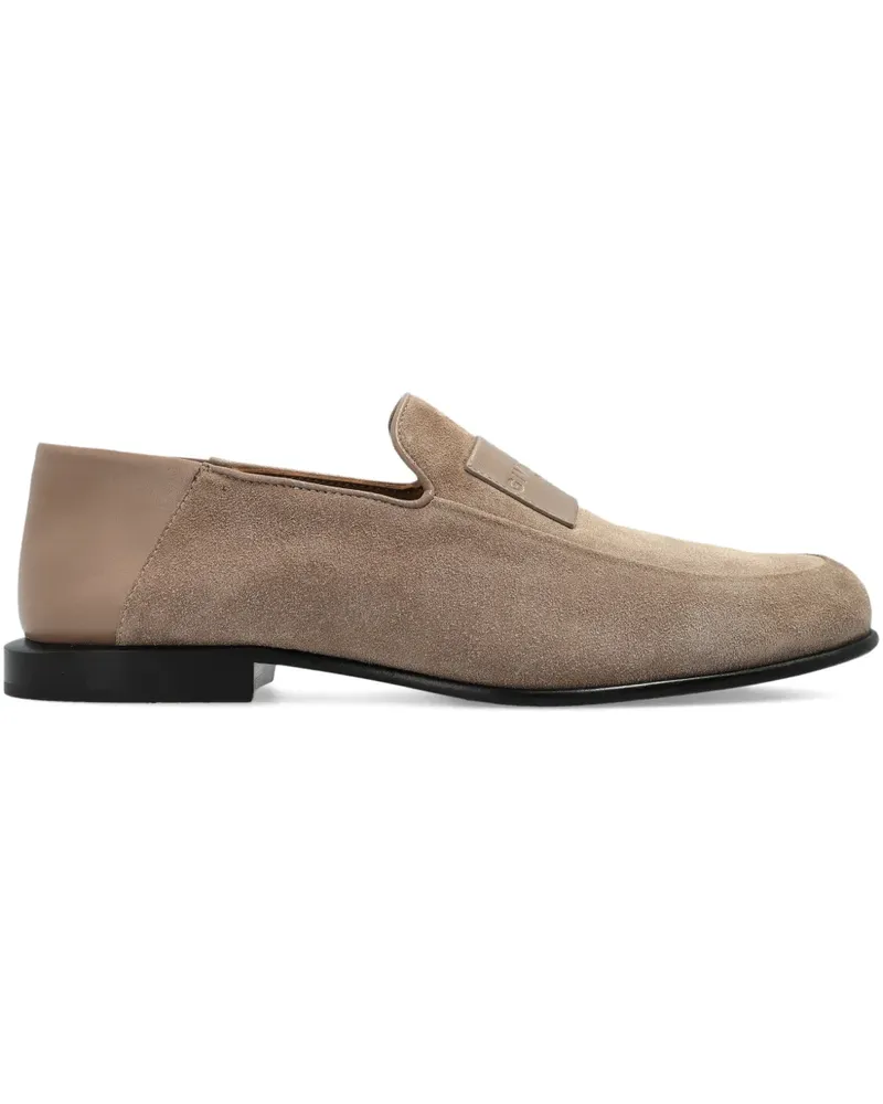Givenchy Label Loafer aus Wildleder - Nude Nude