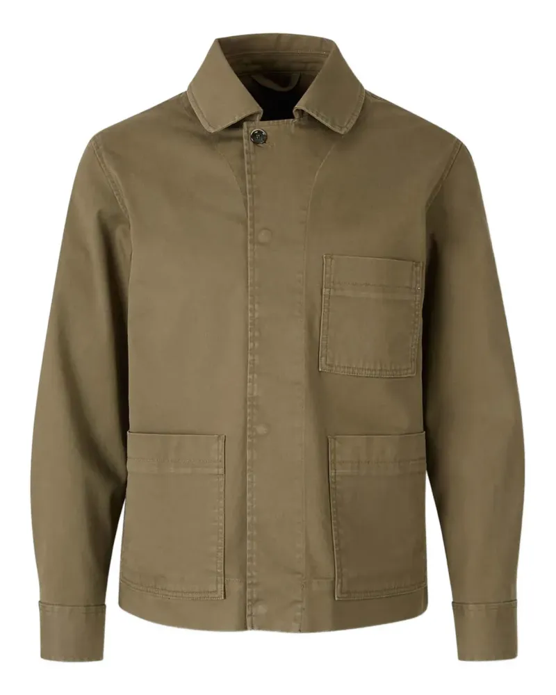 nine:inthe:morning classic-collar shirt jacket - Grün Grün