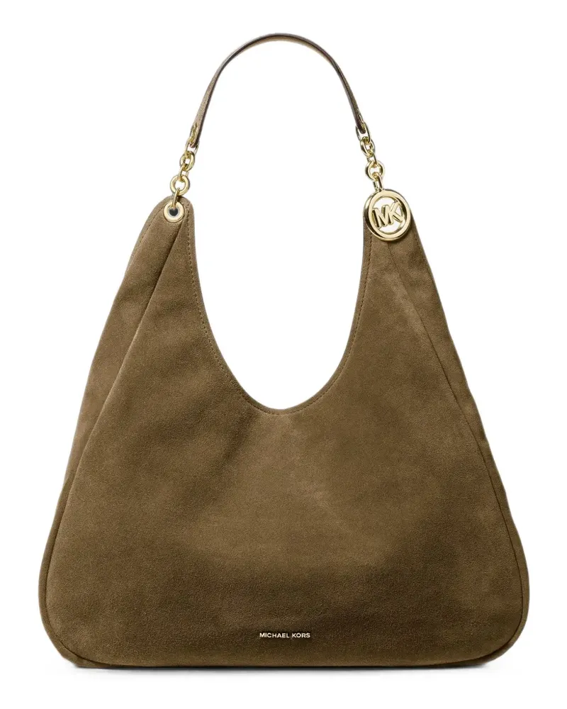 Michael Kors Ellie large suede shoulder bag - Grün Grün