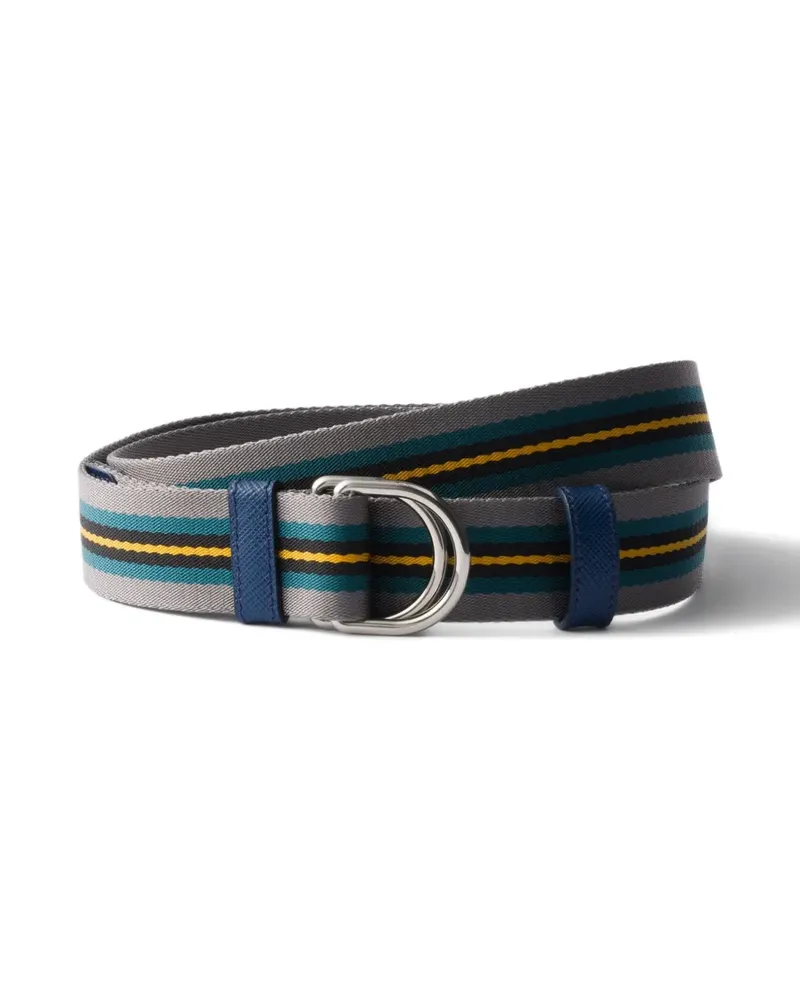 Prada woven nylon belt - Grau Grau