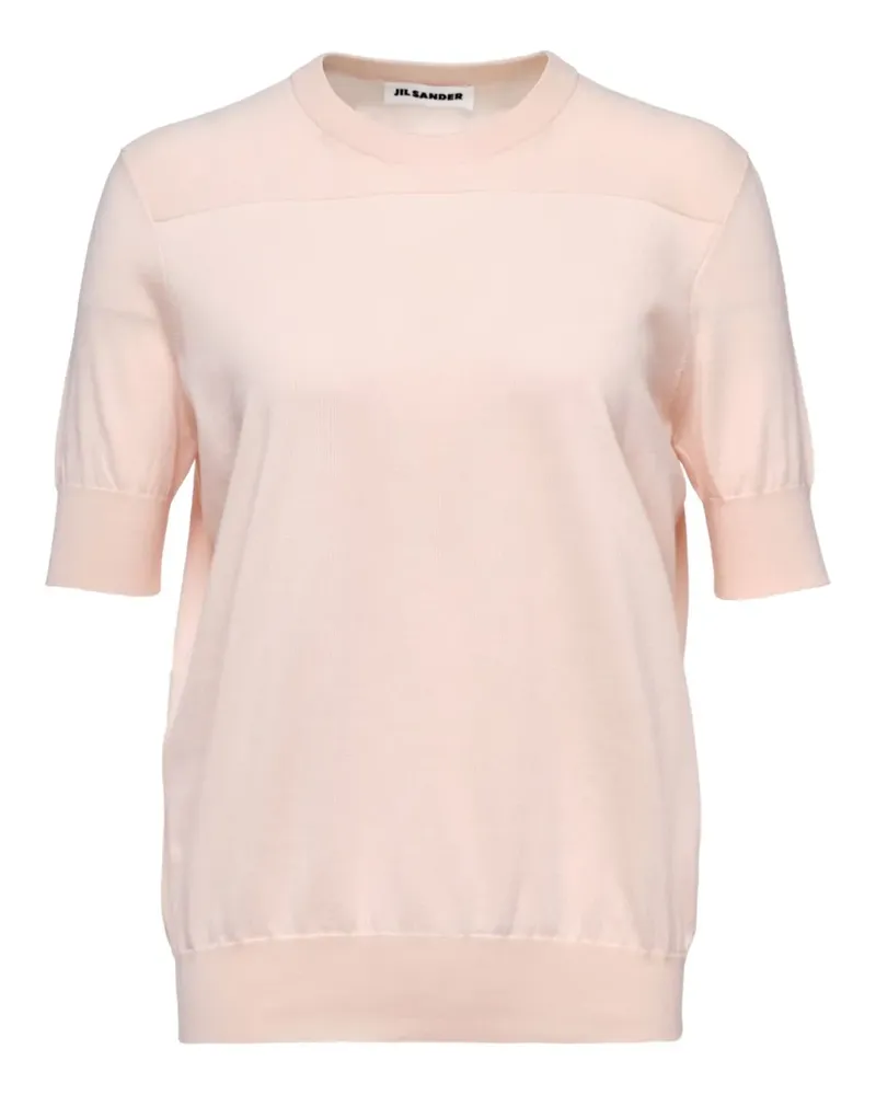 Jil Sander Oberteil mit Kontrasteinsätzen - Rosa Rosa