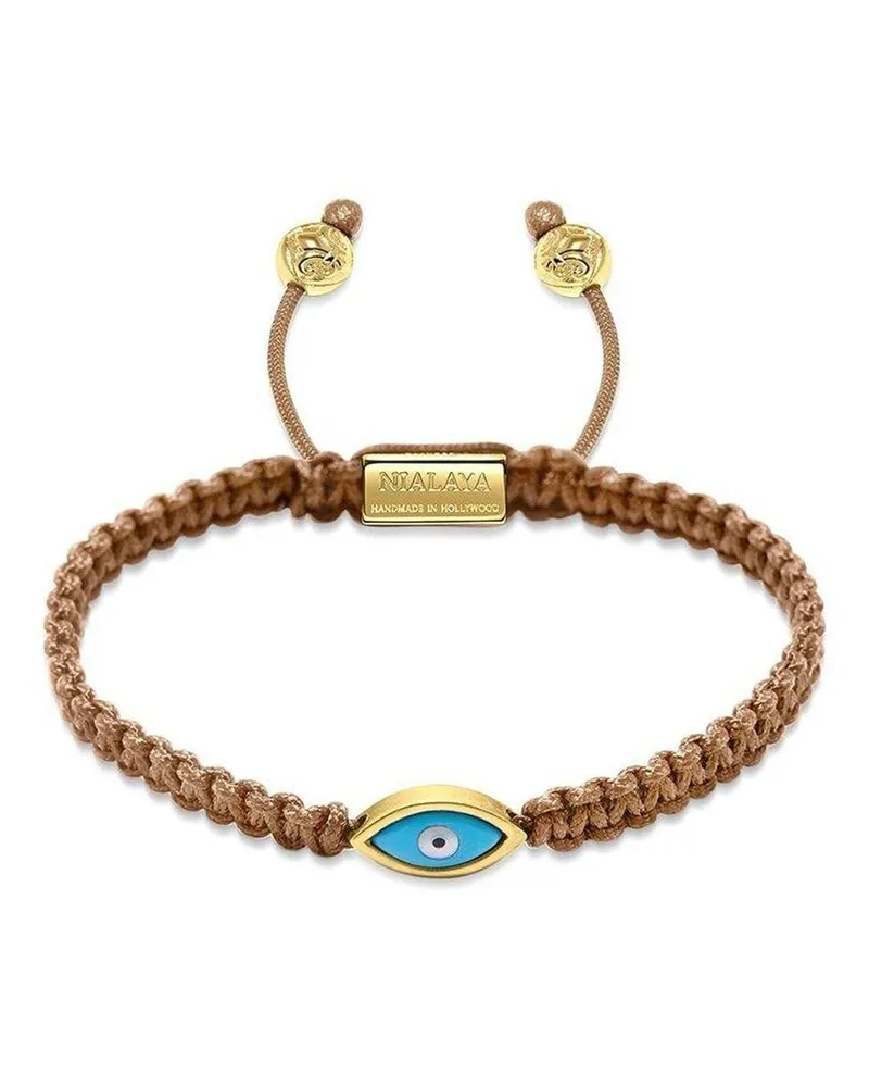 Nialaya Evil Eye Armband - Braun Braun