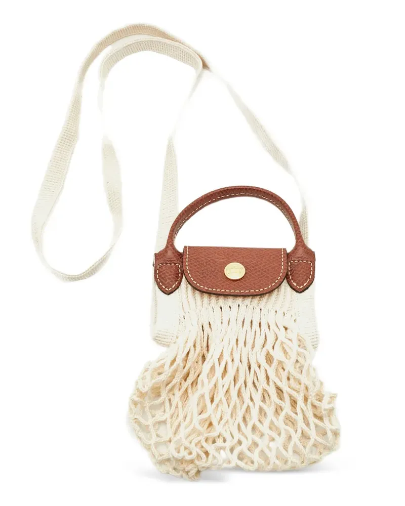 Longchamp XS Le Pliage Umhängetasche - Weiß Weiß