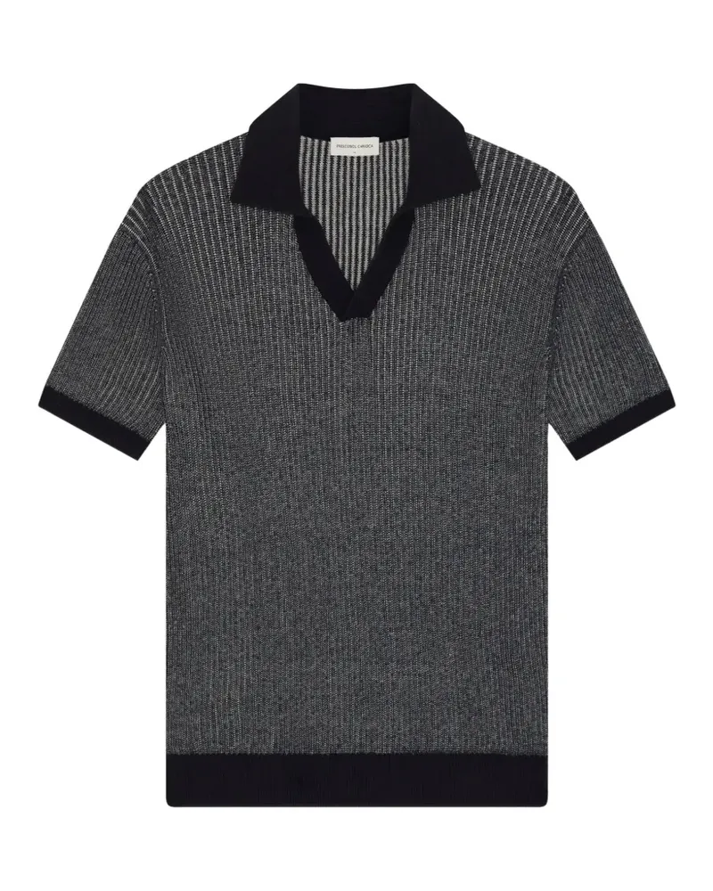 Frescobol Carioca Rino ribbed-knit T-shirt - Blau Blau
