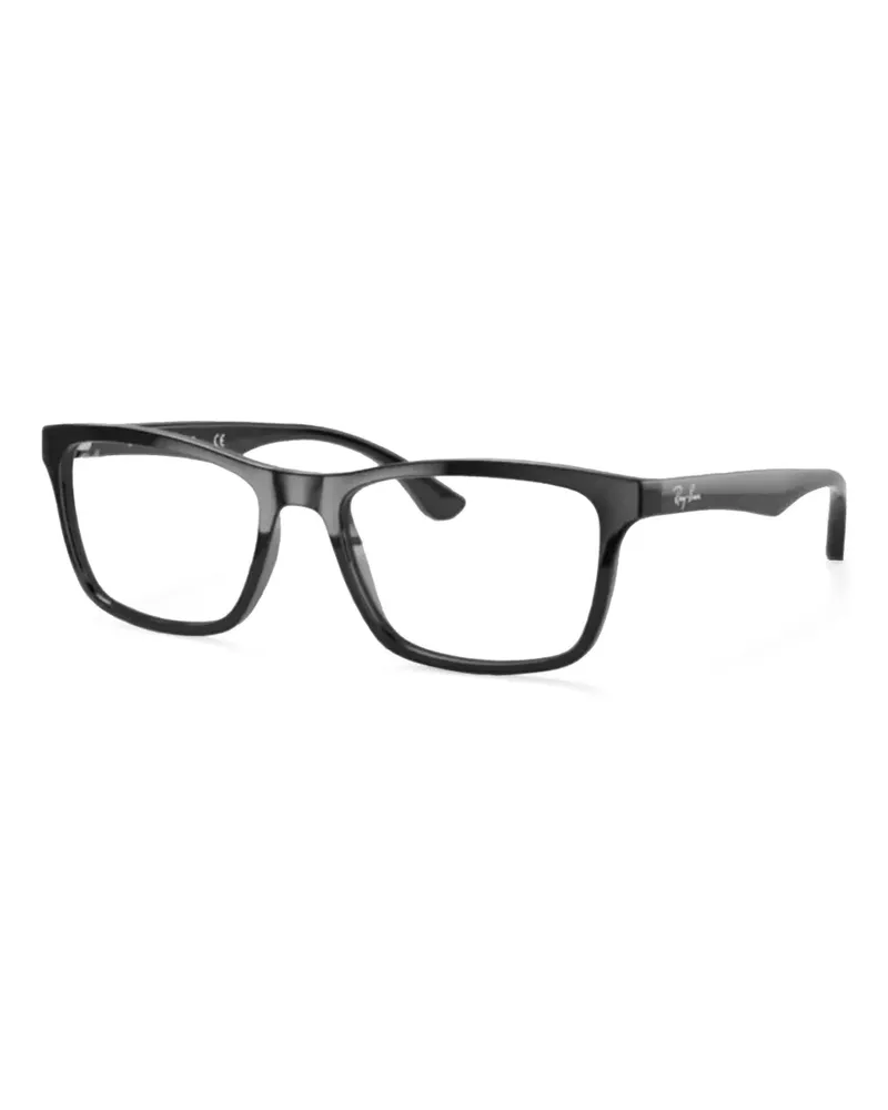 Ray Ban Brille mit eckigem Gestell - Schwarz Schwarz