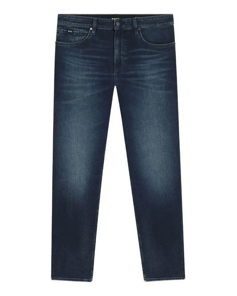 HUGO BOSS Maine regular-fit jeans in dark blue stretch cotton - Blau Blau