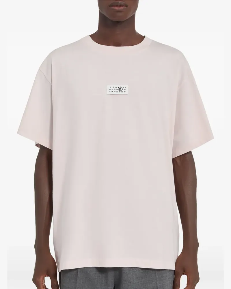 Maison Margiela T-Shirt mit rundem Ausschnitt - Rosa Rosa