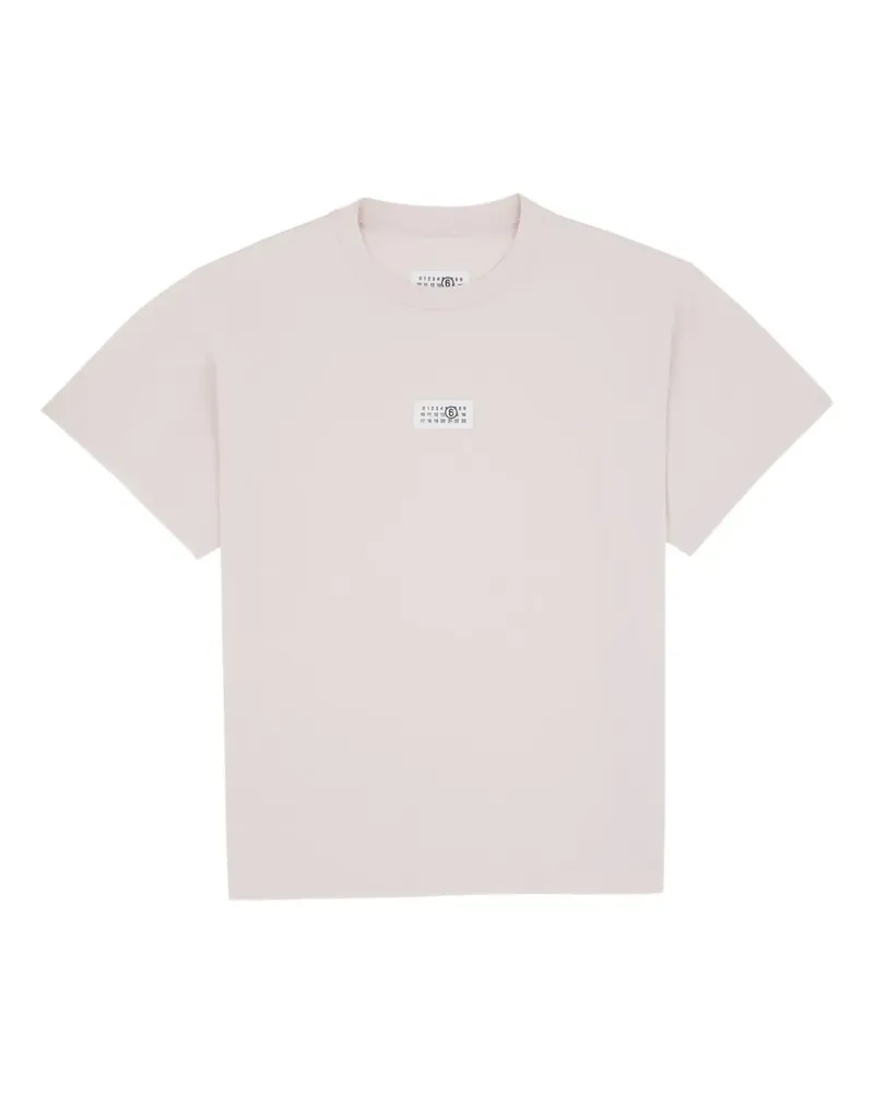 Maison Margiela T-Shirt mit rundem Ausschnitt - Rosa Rosa