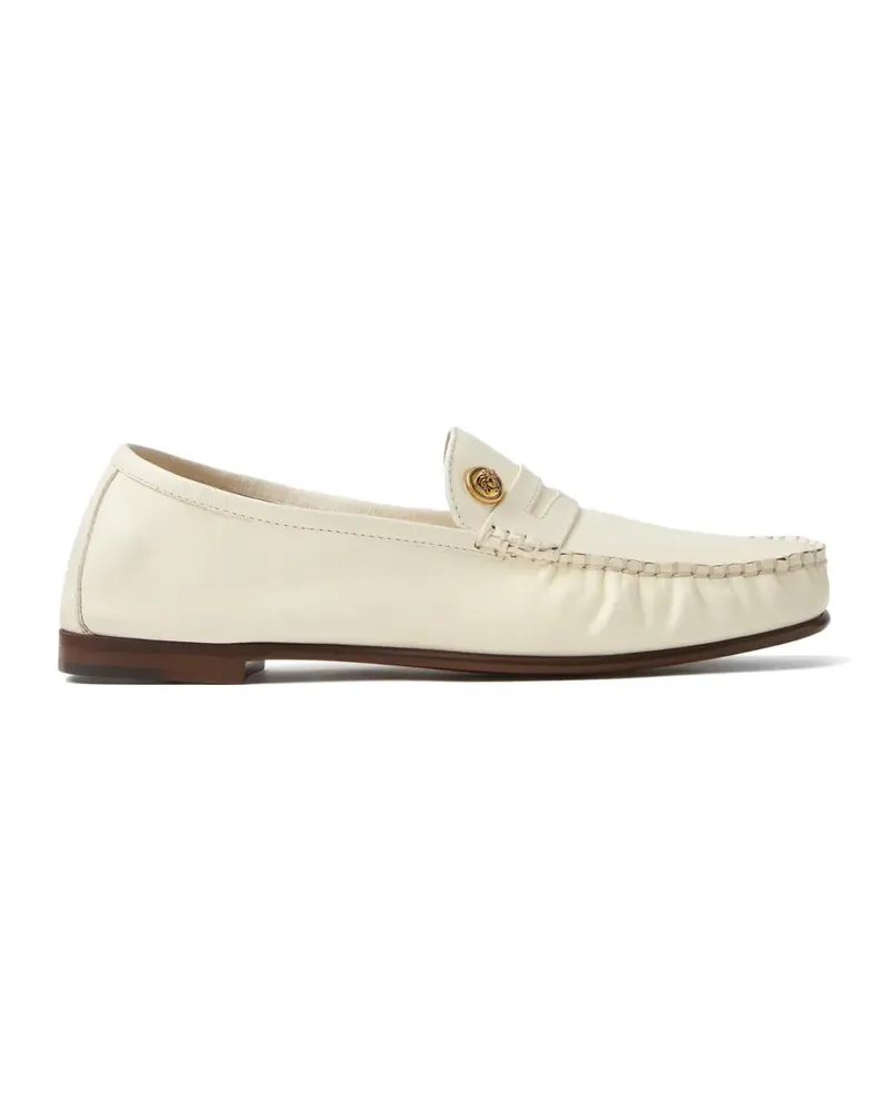 Versace Medusa '95 leather loafers - Nude Nude