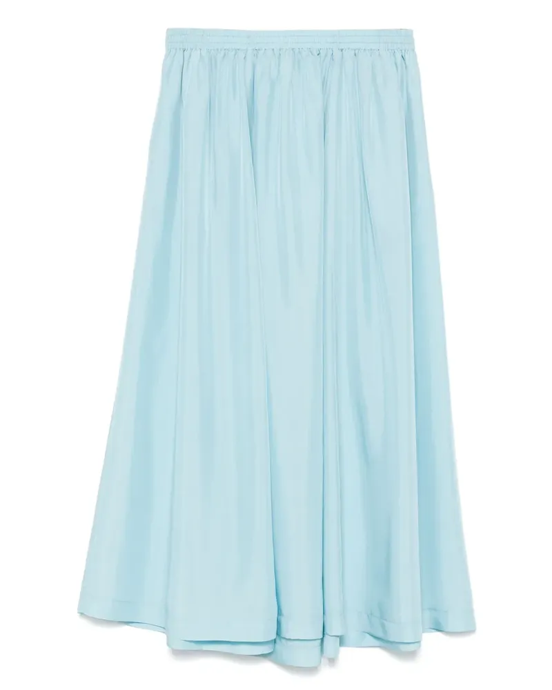 forte_forte Maxirock aus Seide - Blau Blau