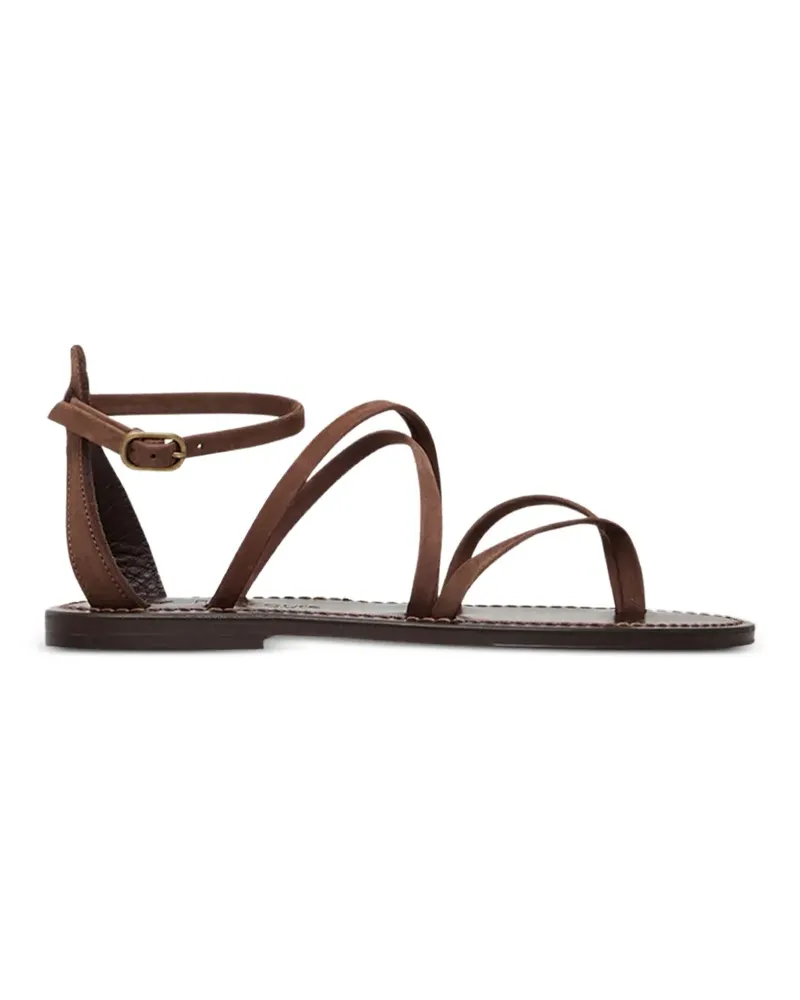 K.Jacques  Epicure multi-strap leather flat sandals - Braun Braun