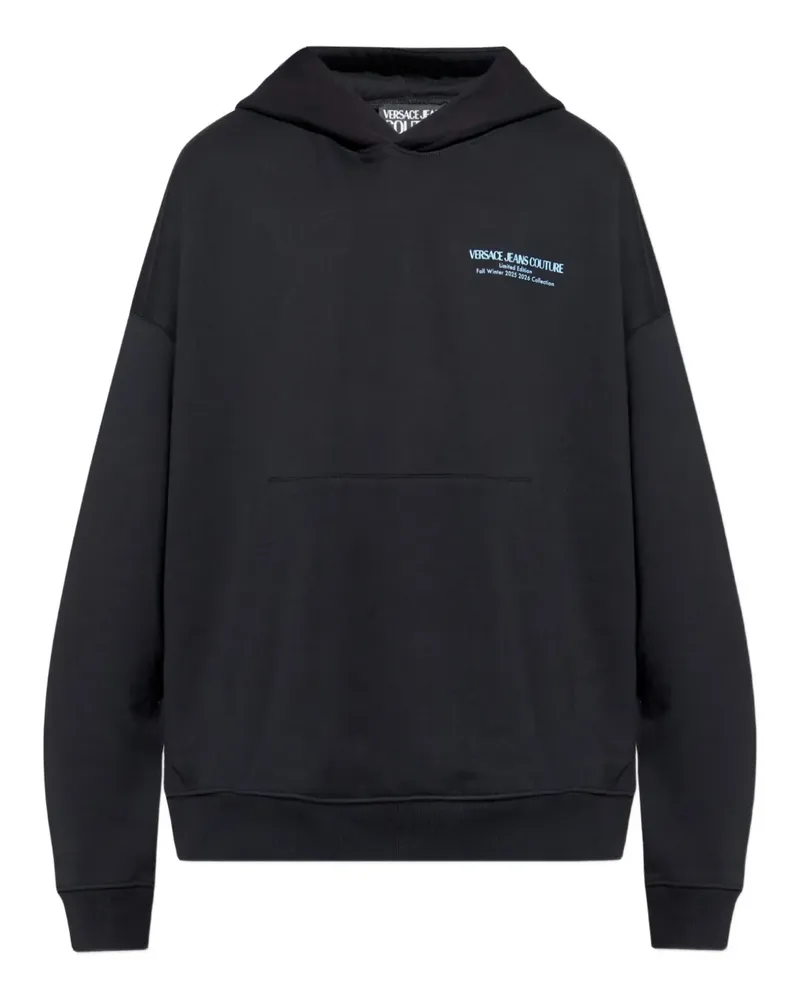 Versace Jeans Hoodie mit Logo-Print - Schwarz Schwarz
