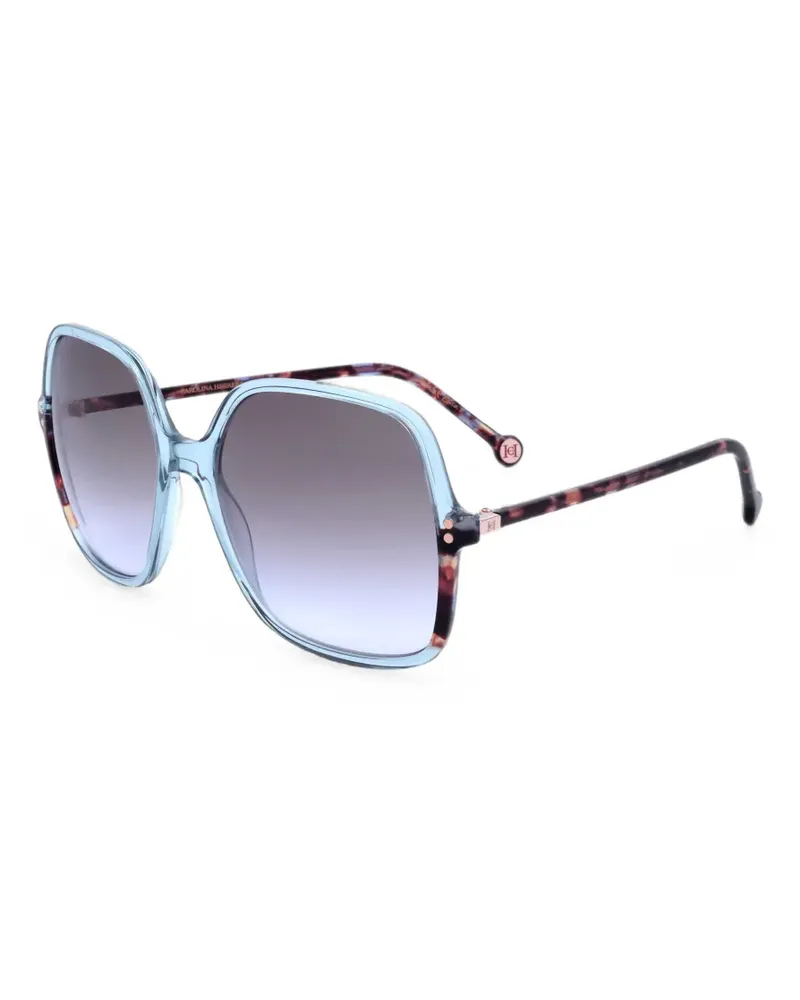 Carolina Herrera New York geometric-frame sunglasses - Blau Blau