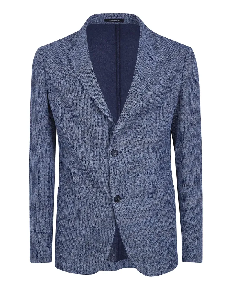 Emporio Armani single-breasted blazer - Blau Blau