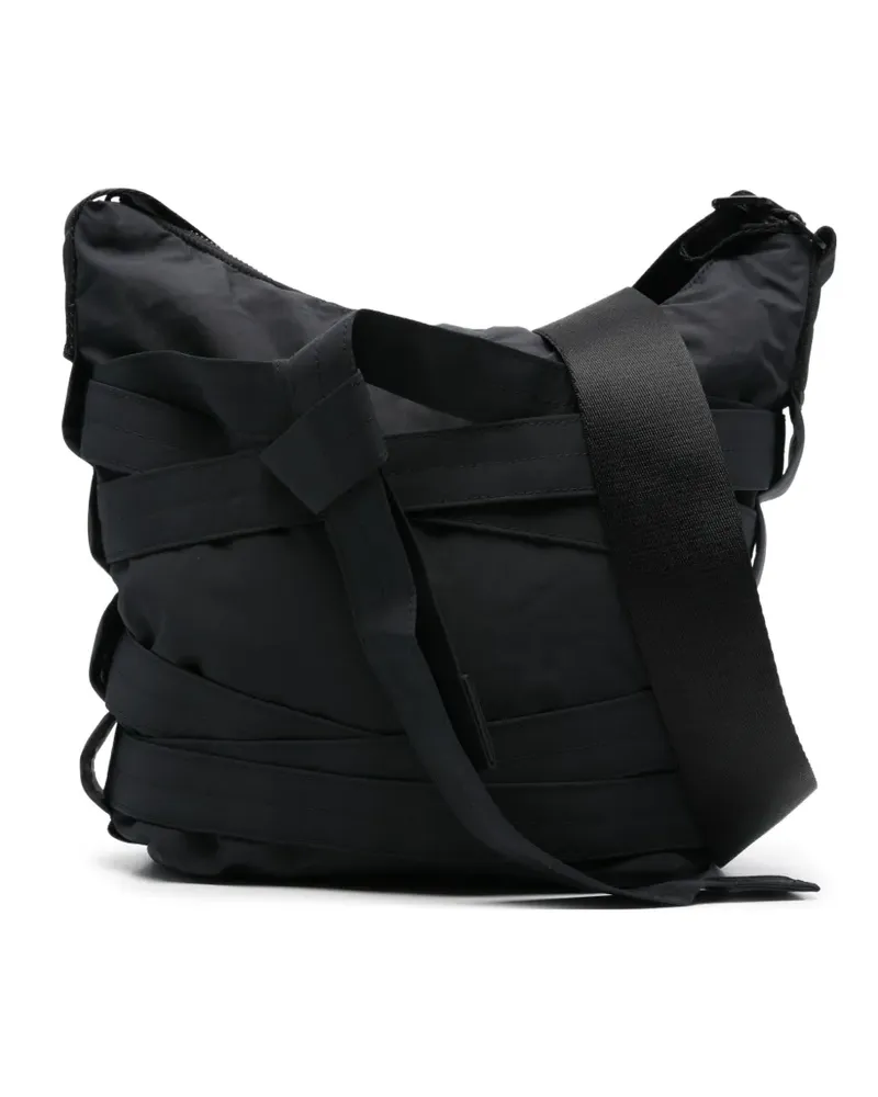 Y-3 Schultertasche mit Wickelriemen - Schwarz Schwarz