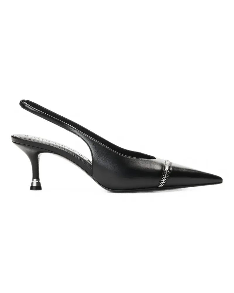 Alexander Wang Slingback-Pumps mit Reißverschluss - Schwarz Schwarz