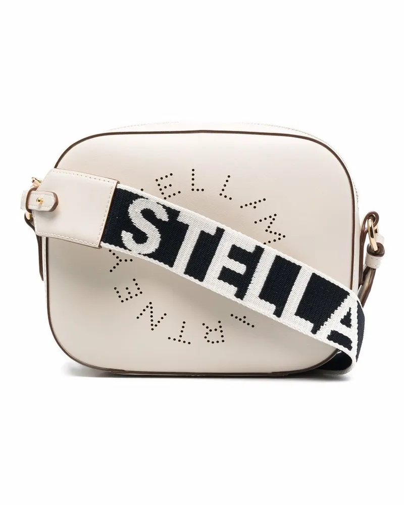 Stella McCartney Umhängetasche mit Stella-Logo - Nude Nude