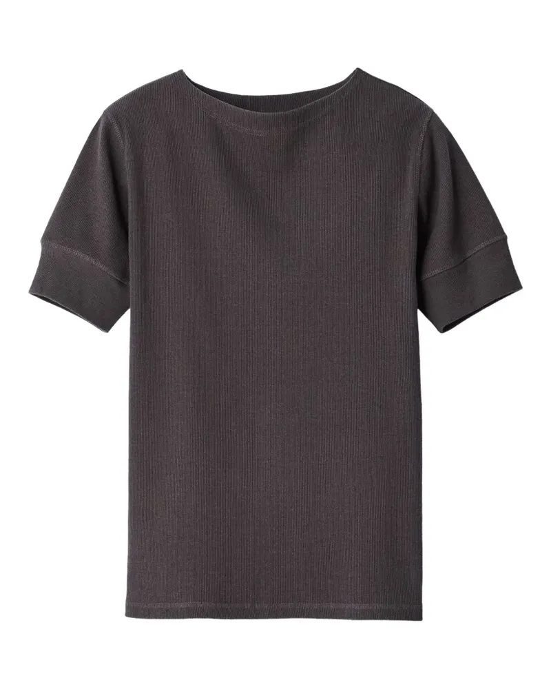 Christophe Lemaire T-Shirt mit U-Boot-Ausschnitt - Grau Grau