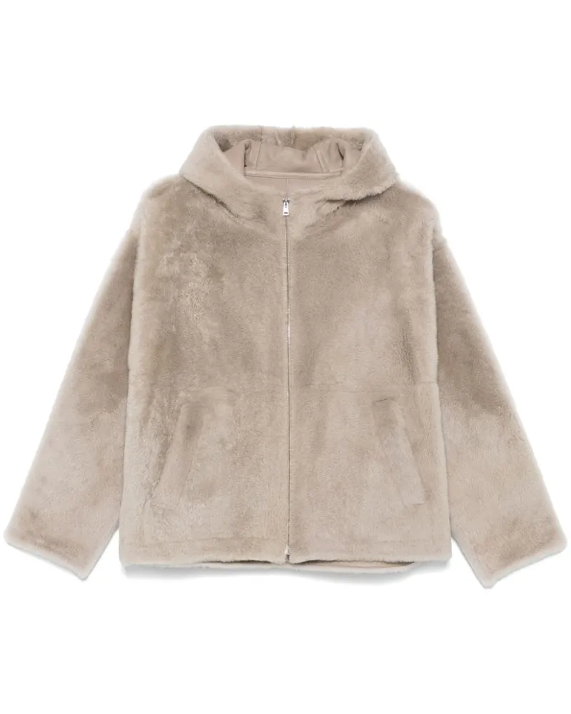 Yves Salomon Klassische Kapuzenjacke - Nude Nude