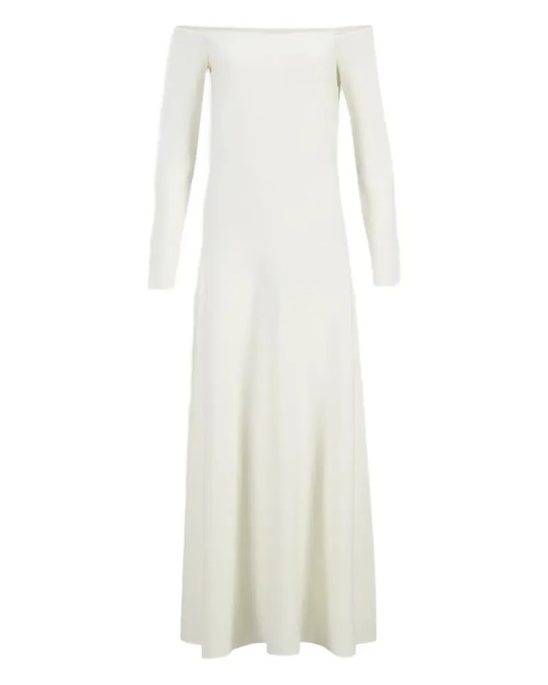 Gabriela Hearst Schulterfreies Aine Maxikleid - Weiß Weiß