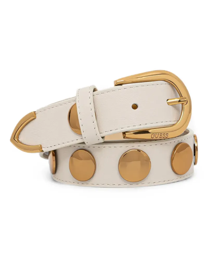 Guess studded leather belt - Nude Nude