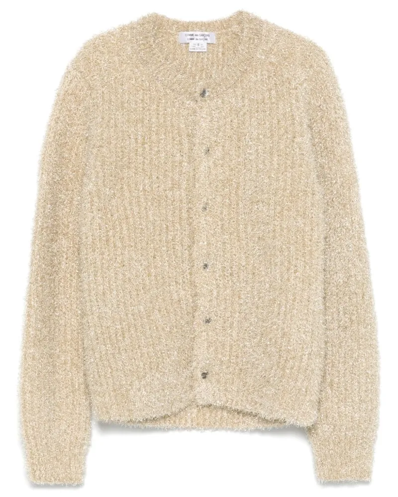 Comme des Garçons Cardigan aus Lurex - Gold Gold