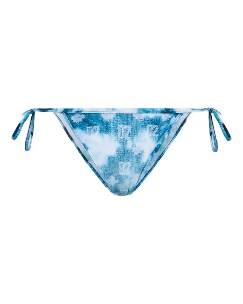 Dsquared2 D2 monogram bikini brief - Blau Blau
