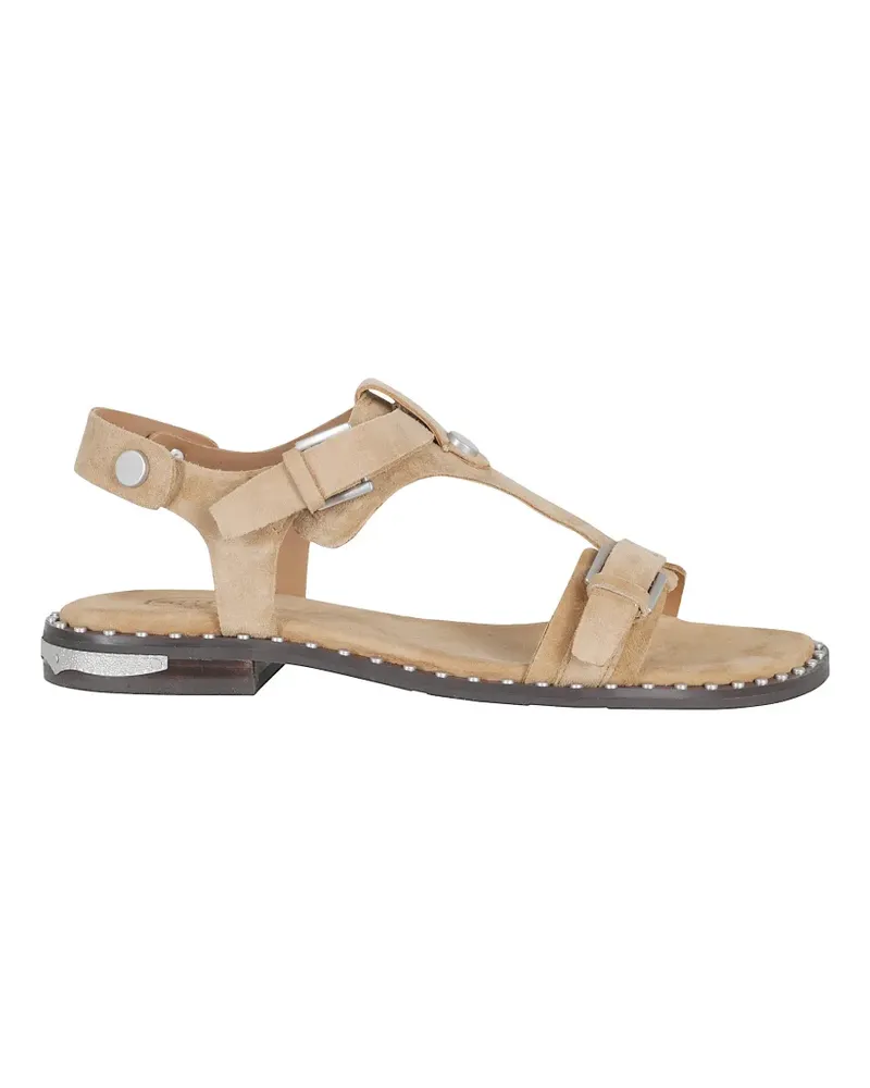 ash Piper stud-embellished sandals - Nude Nude