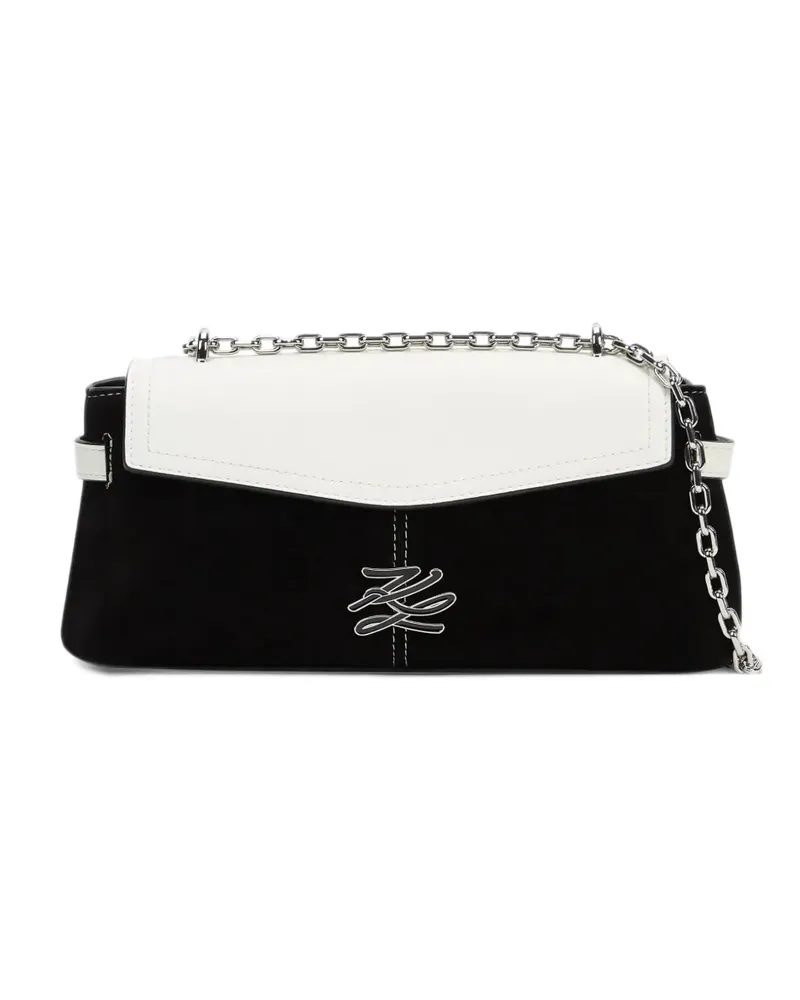 Karl Lagerfeld K/Autograph Umhängetasche in Colour-Block-Optik - Schwarz Schwarz