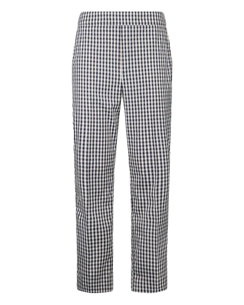 Liu Jo Karierte Cropped-Hose - Blau Blau
