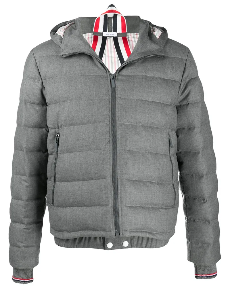 Thom Browne Super 120s Daunen-Skijacke - Grau Grau